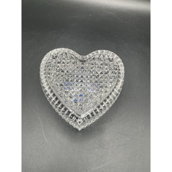 Studio Nova Other - VTG Studio Nova Crystal "LOVING" 2 Pc Covered Heart Shaped Trinket Box